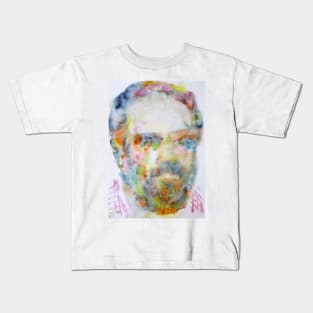 PHILIP K. DICK watercolor portrait .1 Kids T-Shirt